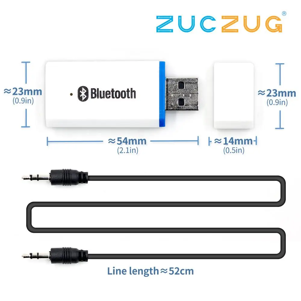 Bluetooth 5 0 аудио приемник USB автомобильный адаптер проводной для изменения DIY Аудио