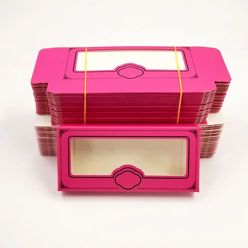 Картонная коробка для накладных ресниц прямоугольная пустая объемных 50 шт. 25 мм