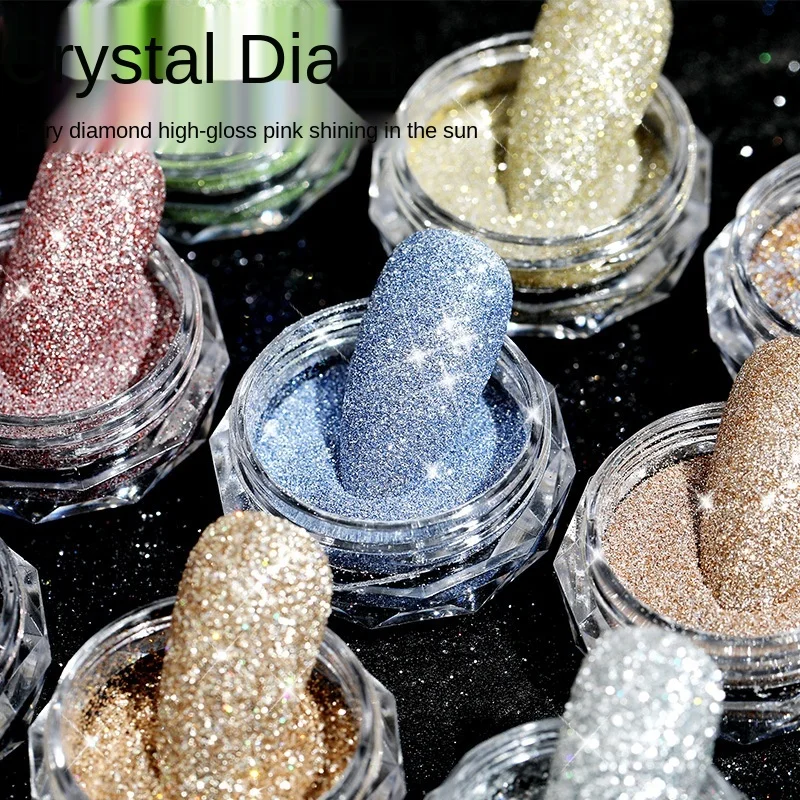 

12 Pcs/lot Nail Art Glitter Sequins Set Light Therapy Manicure DIY Nail Art Decoration Glitter Sequins Nails Accessories