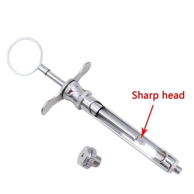 Sharp head 1 Набор стоматологический инъекционный шприц из нержавеющей стали стоматологический аспирационный шприц Стоматологический Хирургический Инструмент 1,8 мл лабораторное оборудование - Цвет: Sharp head