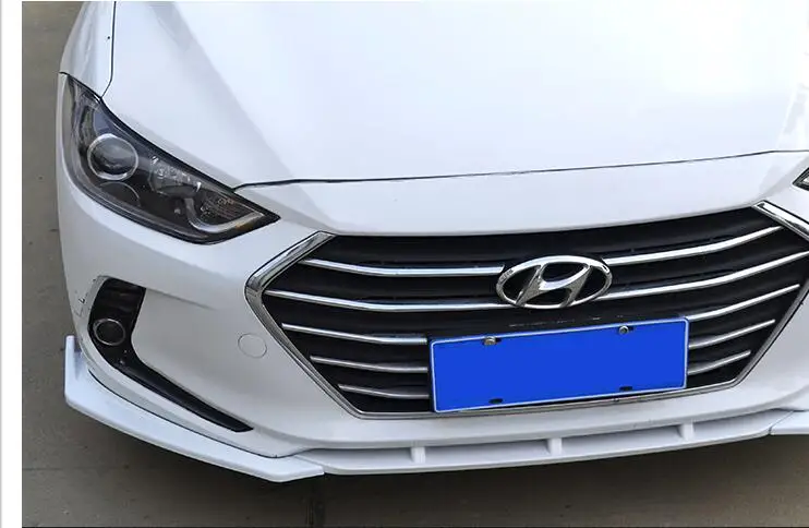 For Hyundai Elantra ABS Rear Bumper Diffuser Protector 2016-2017 Body kit bumper rear Front shovel lip spoiler | Автомобили и
