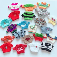 24 types 20cm doll outfit plush dolls clothes knitted sweater stuffed toys dolls accessories for korea kpop exo idol dolls gift