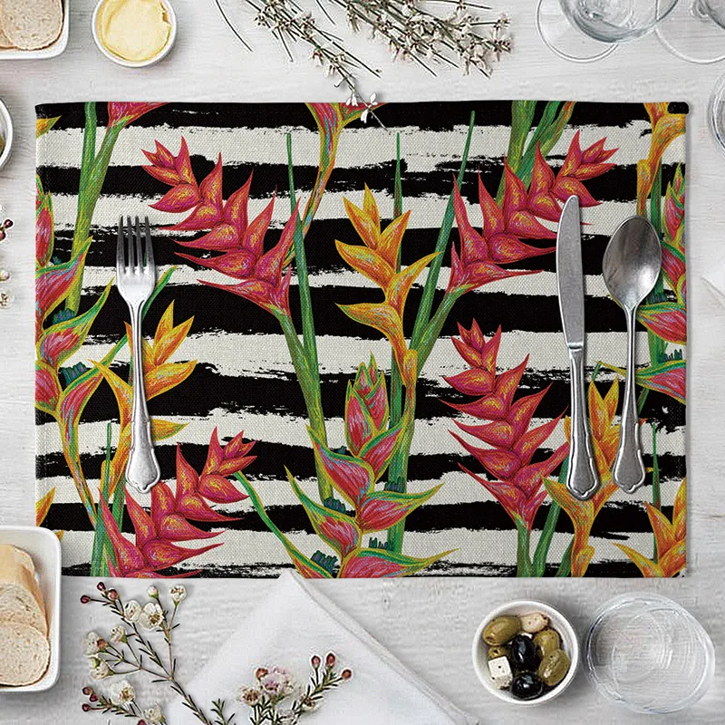 Креативная посуда обеденный коврик для стола подставка под чашу с листьями