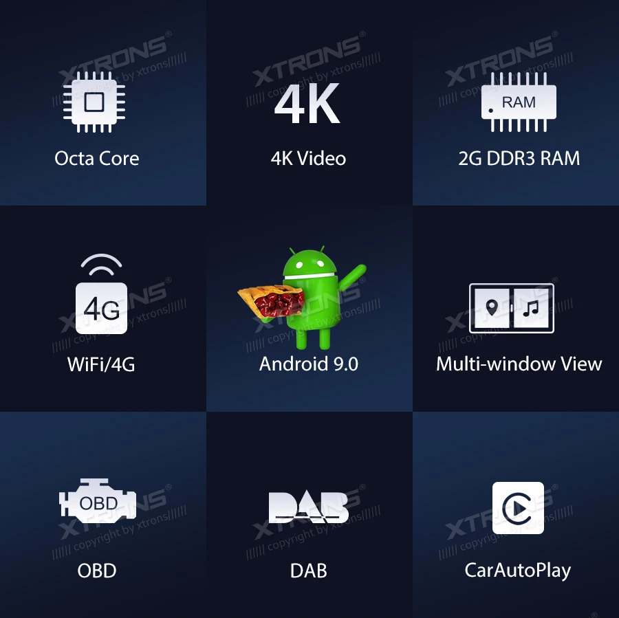 XTRONS " Android 9,0 Восьмиядерный gps автомобильный стерео dvd-плеер для Volkswagen Golf MK5 Jetta V Magotan Passat B для SKODA для сиденья