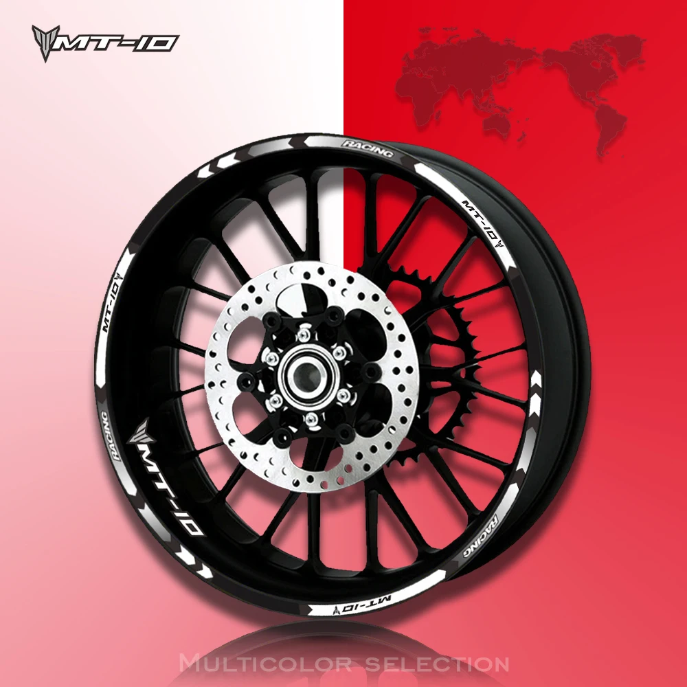 4 цвета мотоцикл стиль для центрального движения Колеса Обода полосой