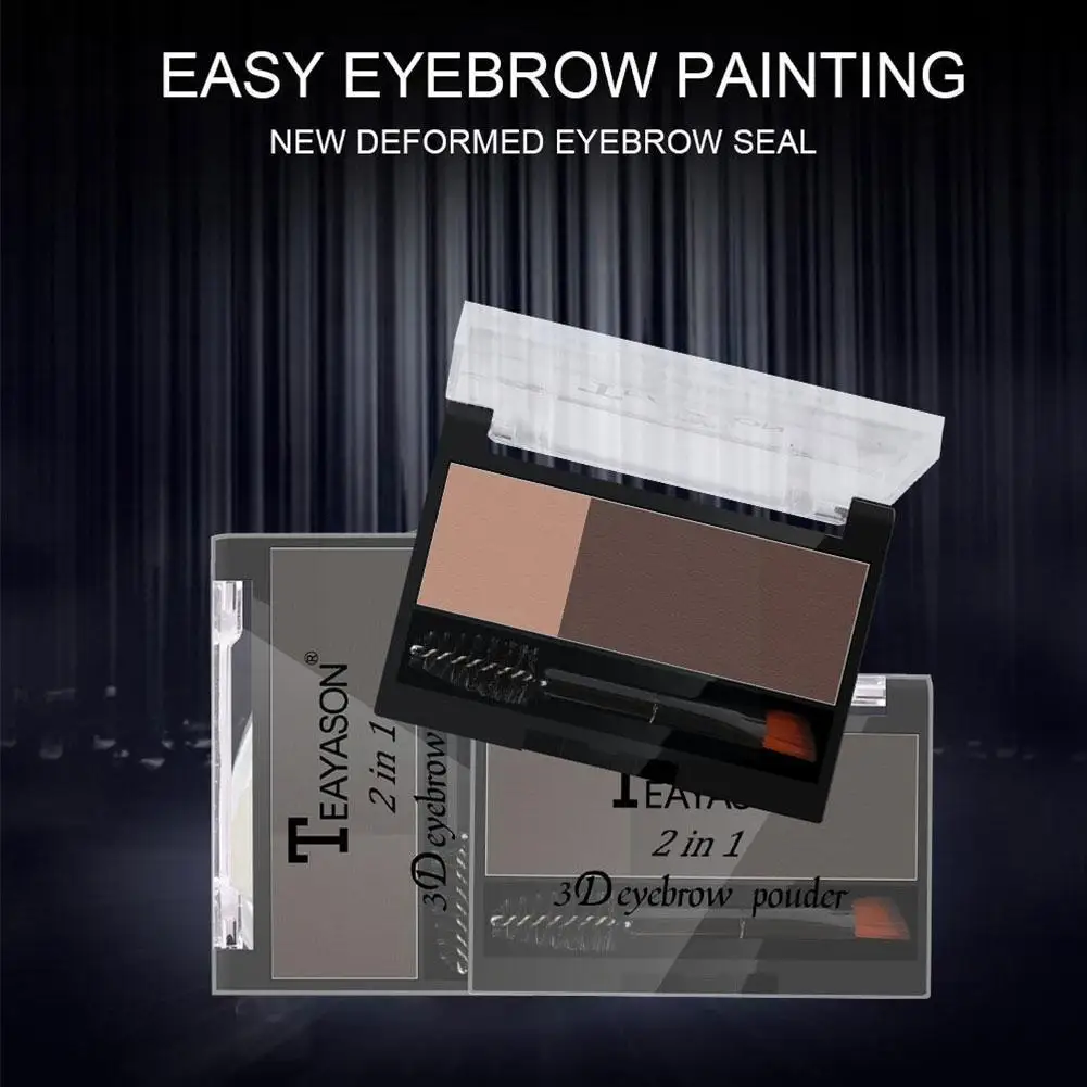 Регулируемый штамп для бровей водостойкая стойкая палитра глаз и пудровый