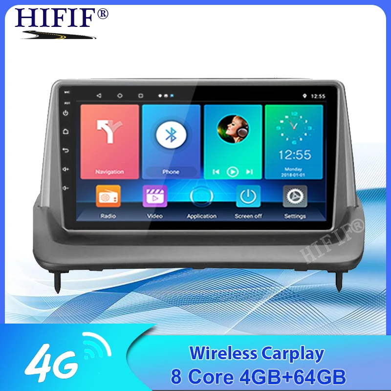 Автомагнитола 128G Android 10 для Volvo S40/C30/C70 2004-2013 мультимедийный плеер 4G WIFI Bluetooth камера