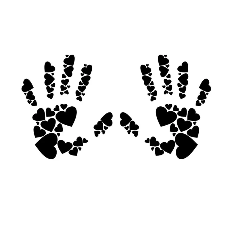 

Interesting Loving Palm Personality Car Sticker PVC Fashion Bumper Windshield Accessory Auto Decal Motorcycle Laptop Decoration