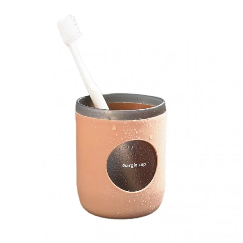 

Tooth Brushing Cup Couple Nordic Style Simple Eco-friendly Non-Slip Mouthwash Cup Plastic Tooth Cup Bathroom Accessories