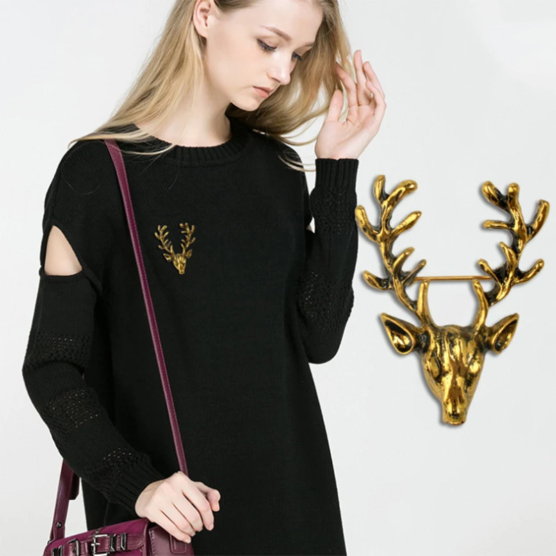 MZC новинка дизайнерская Золотая бриллиантовая брошь для женщин и мужчин в