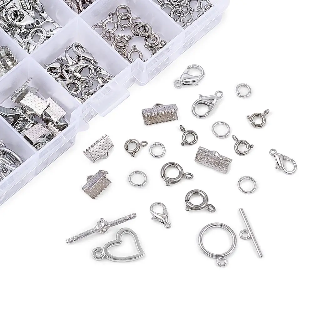 1 коробка смешанные ювелирные изделия 40 шт. Сплав коготь Омаров застежки и