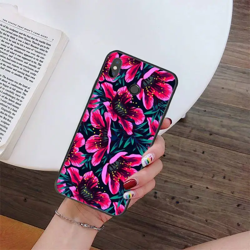 

Nature and flowers Peony Rose Phone Case For Xiaomi Redmi Note7 Pro Note8 Pro 8T Note9 9S Redmi8 8A Note10 9C