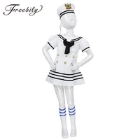 teen girls dress chorus stage wear dance performance navy sailor costumes kids girls army suit halloween cosplay party dress up