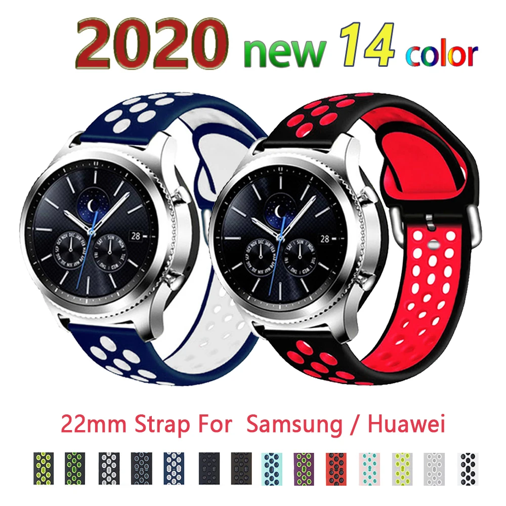 

Ремешок сменный для Samsung Galaxy watch 46 мм gear S3 frontier/Classic huawei watch GT 2 huami amazfit gtr