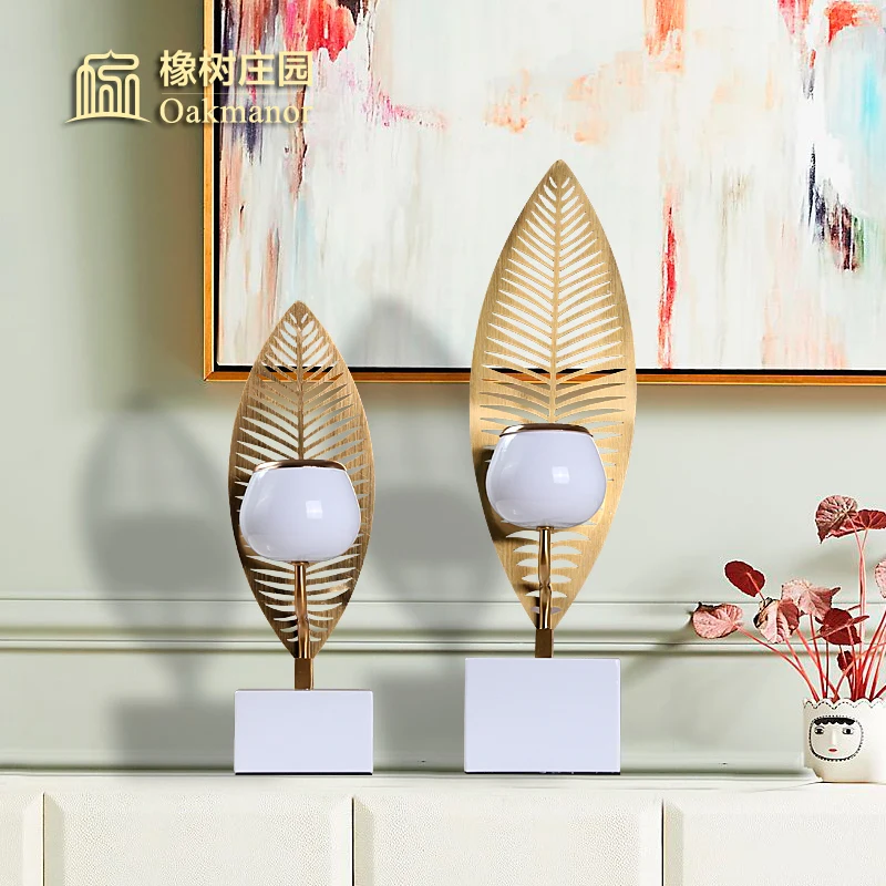 Скандинавский Роскошный старинный держатель для свечей золотистое