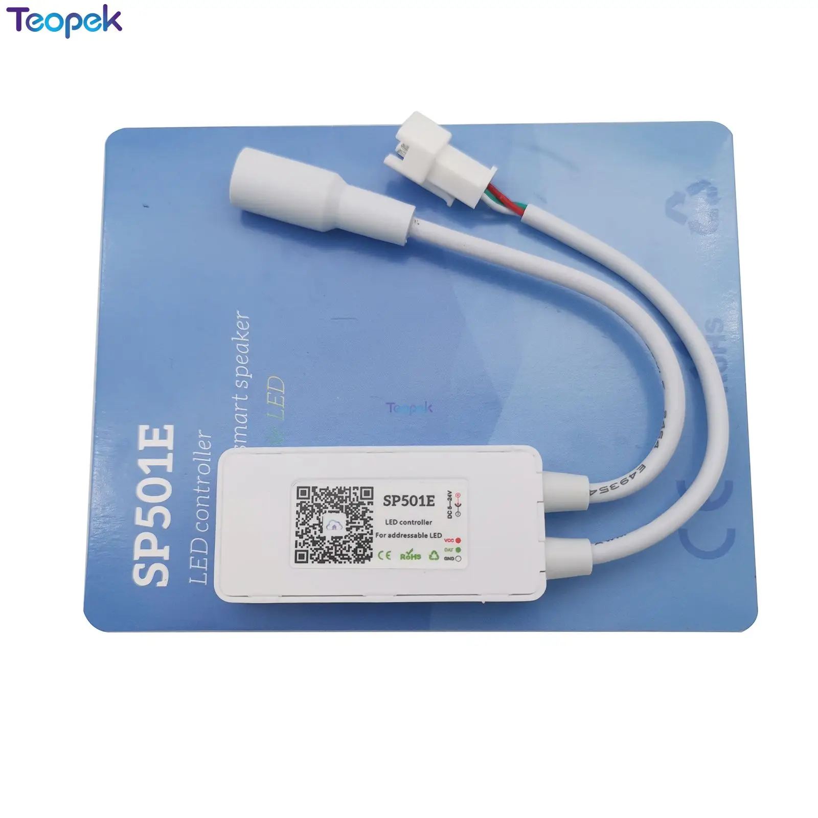 Светодиодный контроллер SP501E WIFI SPI Smart Amazon Alexa Control Max 900 пикселей для WS2812bB SK6812 UCS1903