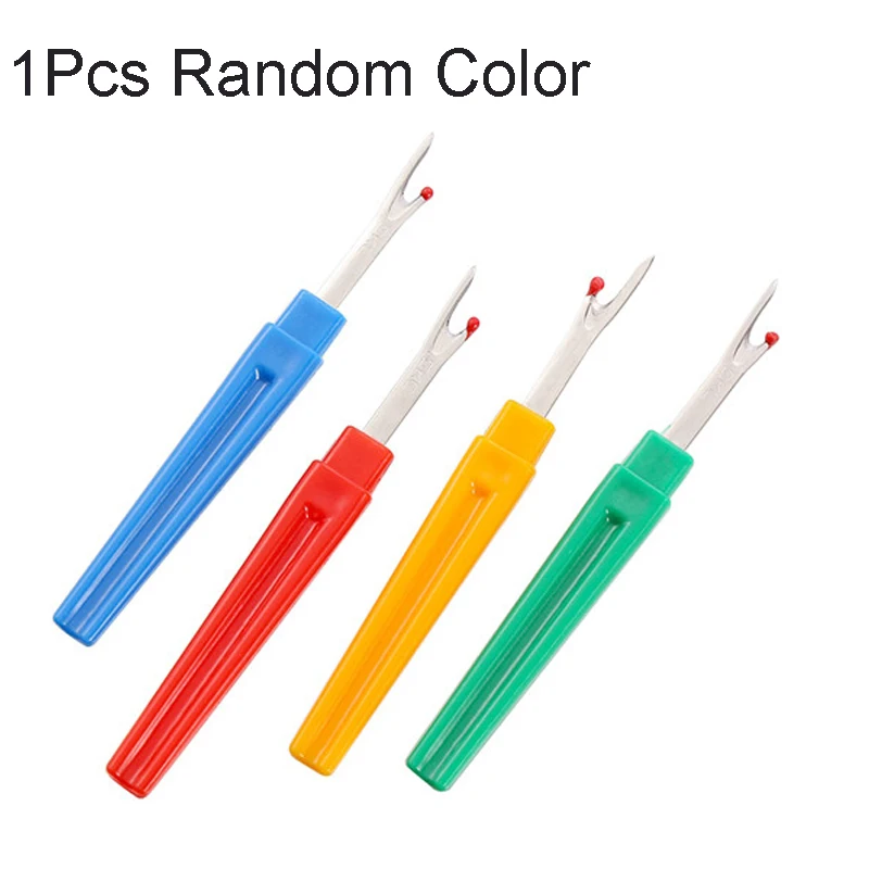 1pcs random color 1 шт. Новое поступление пластмассовая ручка резец резьбы шов рыхлитель ремесло стежка Unpicker иглы искусство шитье DIY инструмент для шитья рыхлитель - Цвет: 1pcs random color