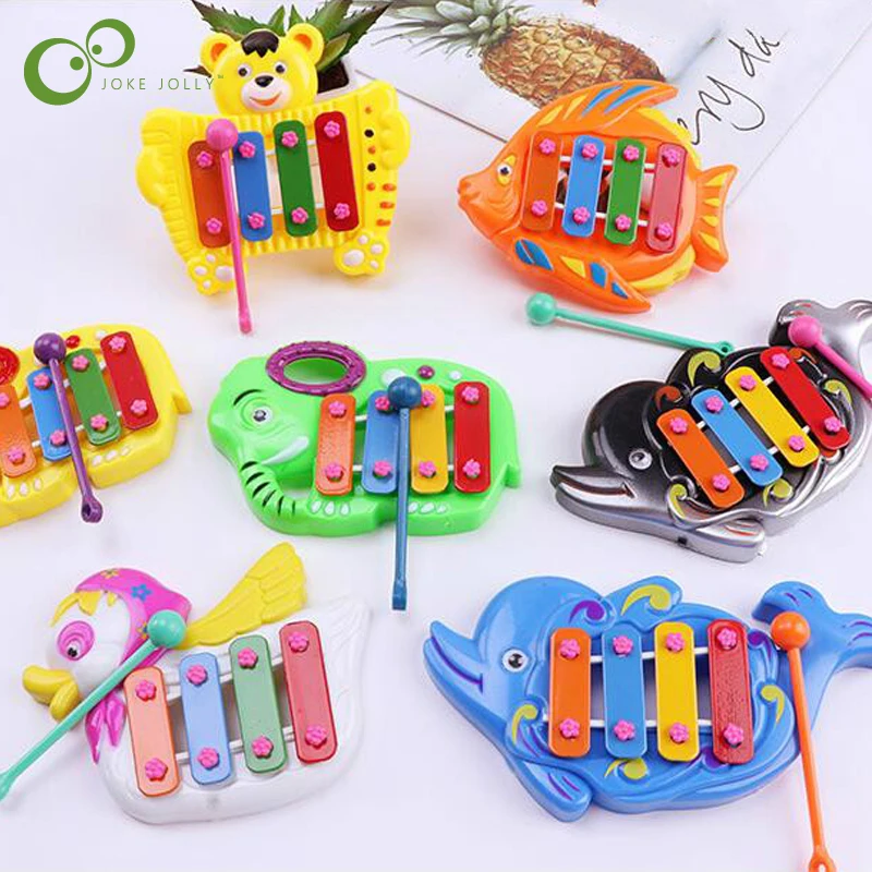 2020 Детские 4 кнопочные ксилофон музыкальные игрушки Развитие мудрости бу ноты