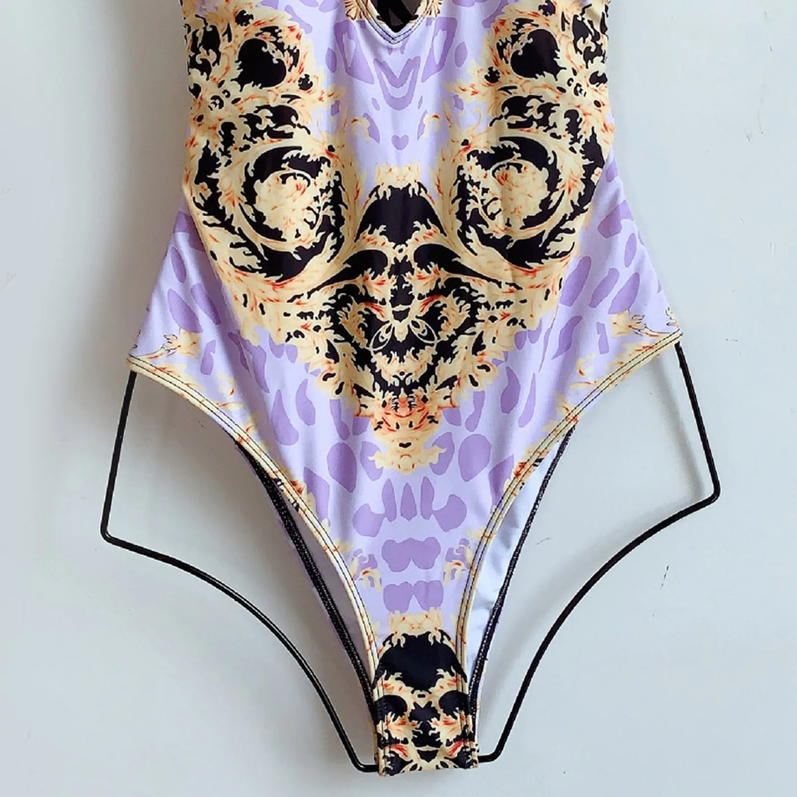 

Women's Fashion Swimsuit Sexy Vintage Printing Swimwear One-piece Bikini Beachwear Summer Causal Female Biquini Maillot De Bain