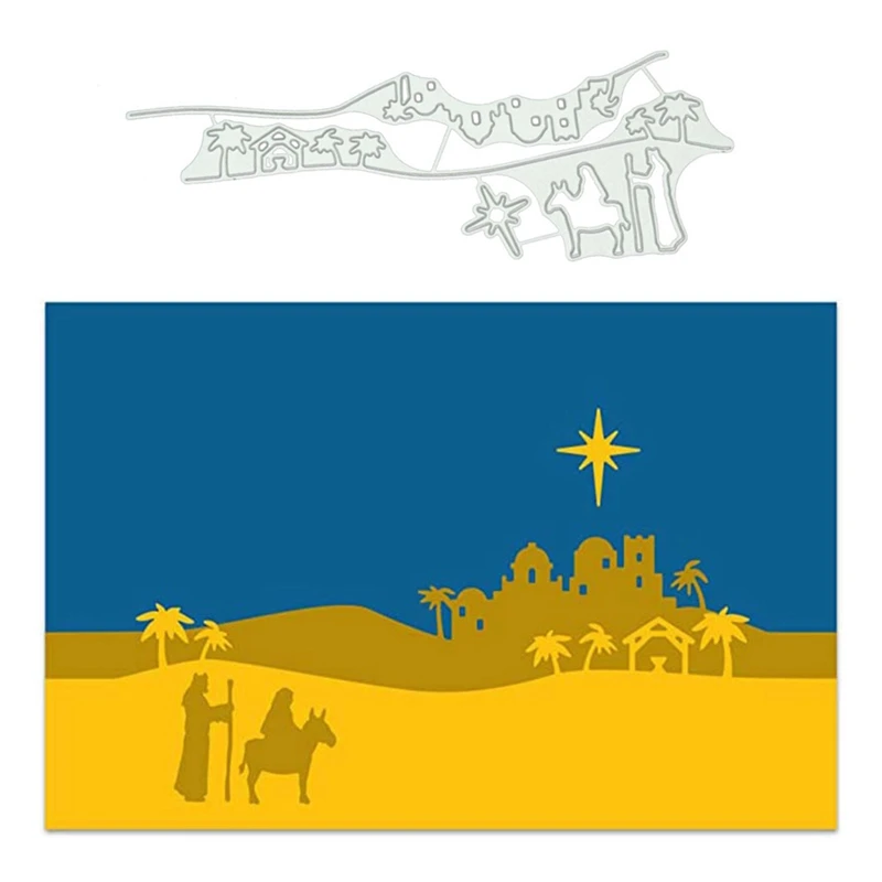 

Christmas Desert Jesus Cutting Mould Die Carbon Steel Cutting Making DIY Scrapbook Album Paper Card Tools