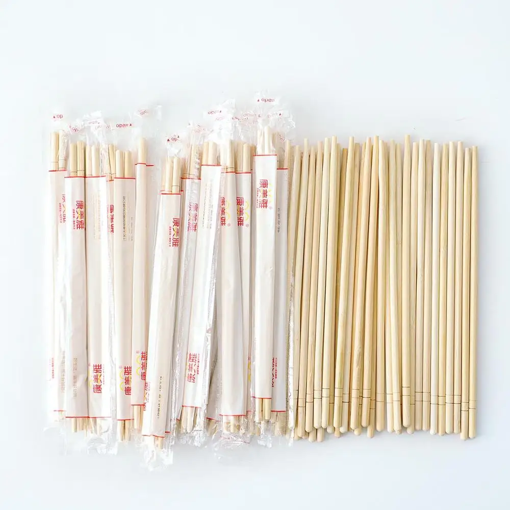 

100Pairs Chinese Disposable Bamboo Wood Chopsticks Restaurant Individual Package Chop Sticks Hashi Sushi Food Stick Tableware