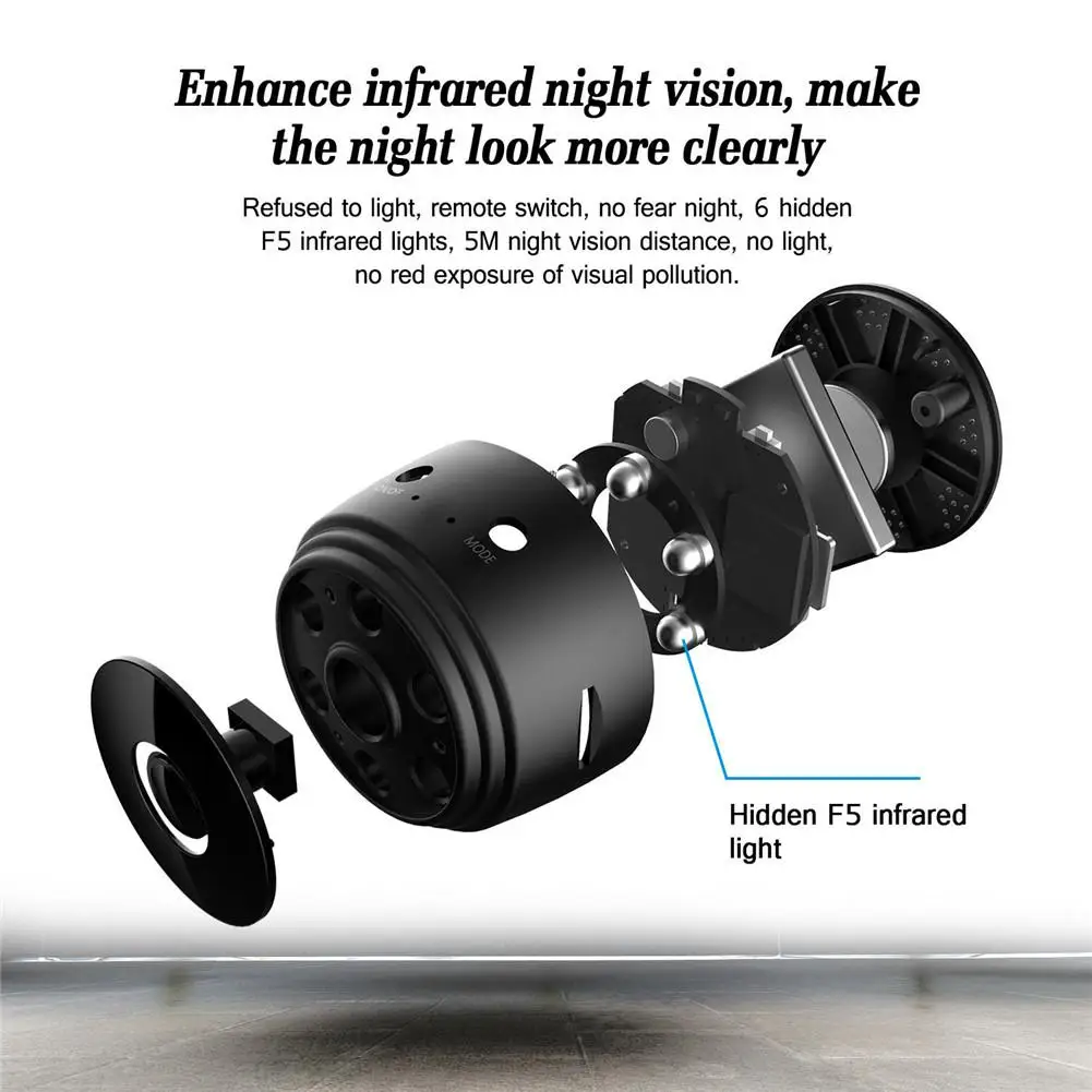 Беспроводная IP-камера A9 с функцией ночного видения Wi-Fi 1080P | Электроника