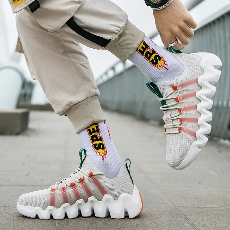 

Breathable Casual Shoe Men Sneakers Lightweight Vulcanize Shoe Men's Outdoor Flat Shoes Wear-resistant Walking Sneakers For Men