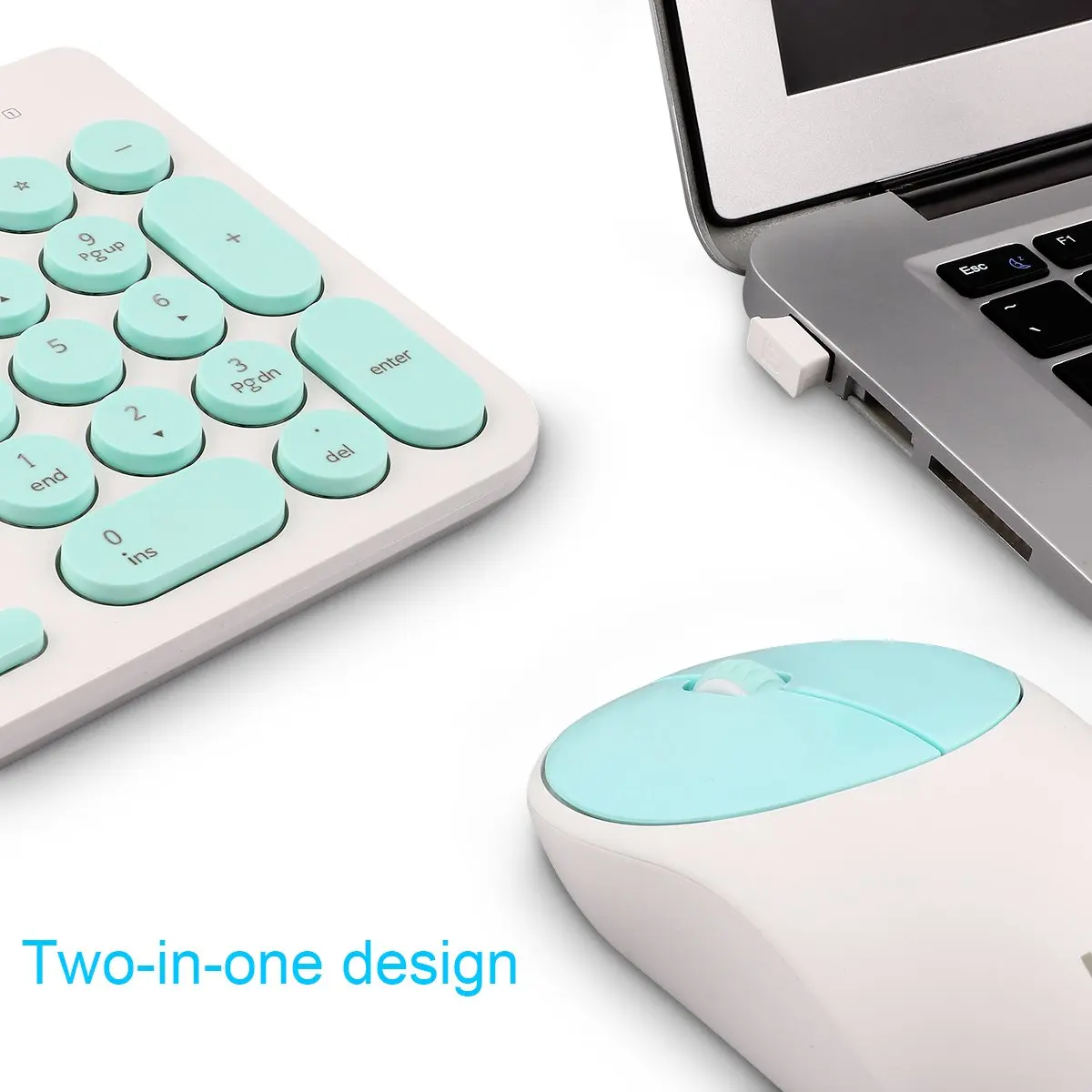 Беспроводная клавиатура и мышь FD iK6630 2 4 ГГц Милая круглая клавиша умный