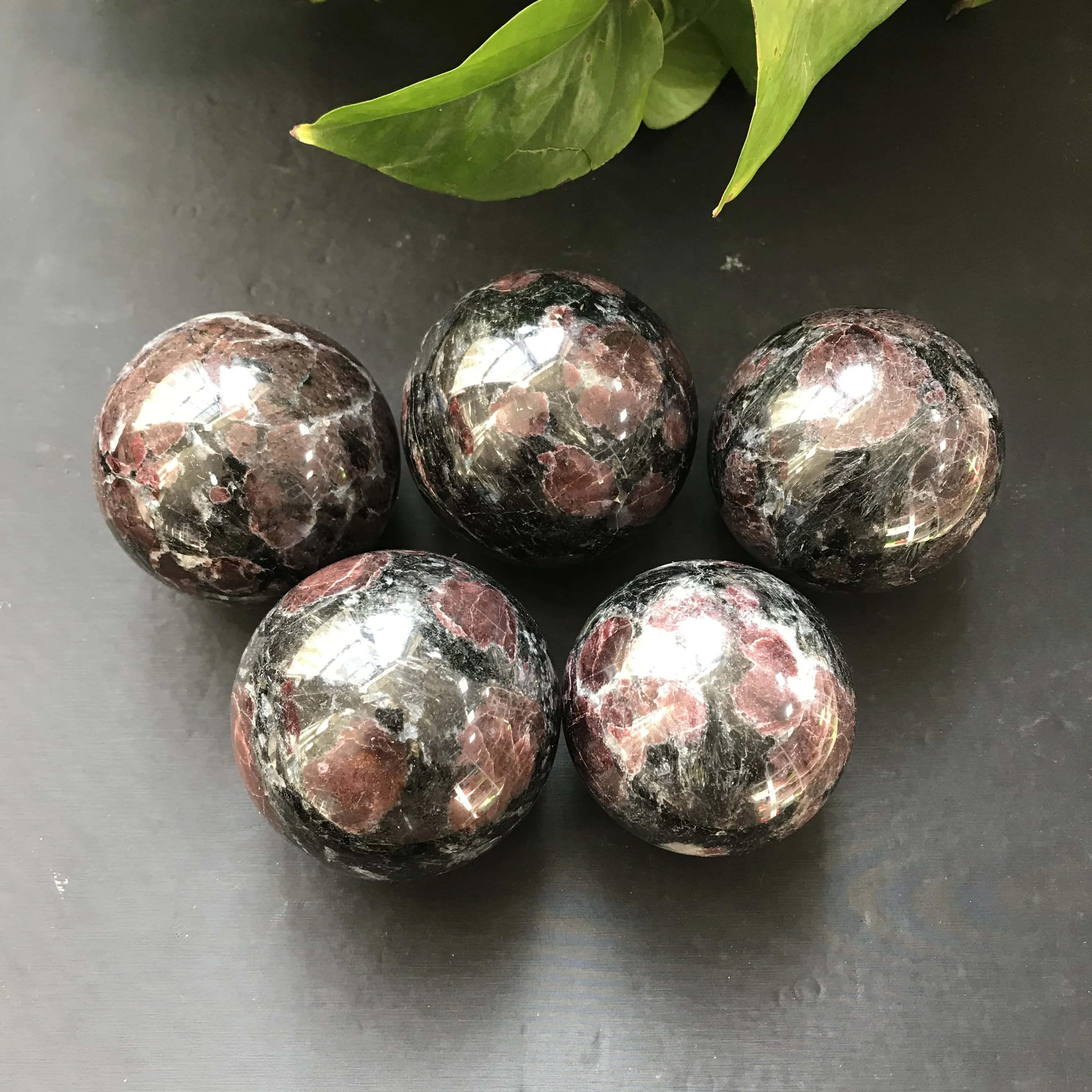 Шар из натурального граната для украшения фэншуй|Камни| |