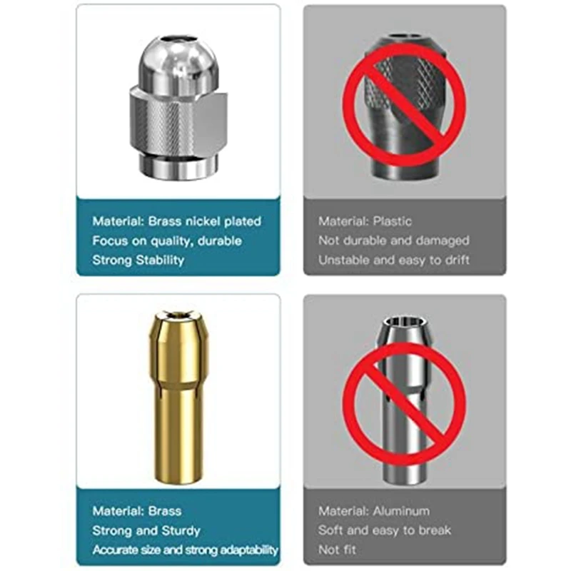 Латунная Цанга для Dremel 10 шт замена 4485 быстросменная вращающаяся дрель набор