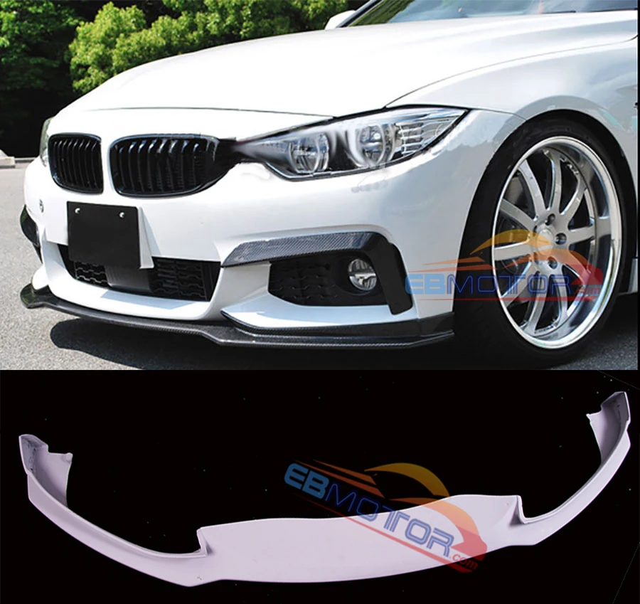 Неокрашенный стекловолокно передний спойлер для BMW F32 F33 F36 M Sport tech Бампер 2014UP