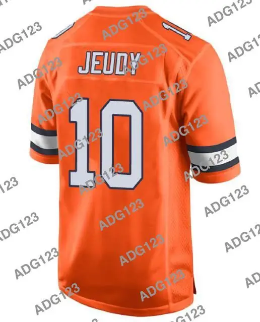 

Stitch Denver Jerry Jeudy Orange Color Rush Men Women Kid Youth Vapor Limited Jersey