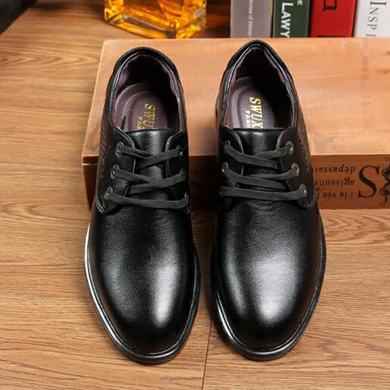 2019 деловые мужские модельные туфли кожаные Туфли оксфорды из натуральной кожи с