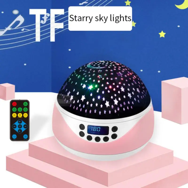 

Star Projector Lamp Children Bedroom LED Night Light Baby Lamp Decor Rotating Starry Nursery Moon Galaxy Projector Table Lamp
