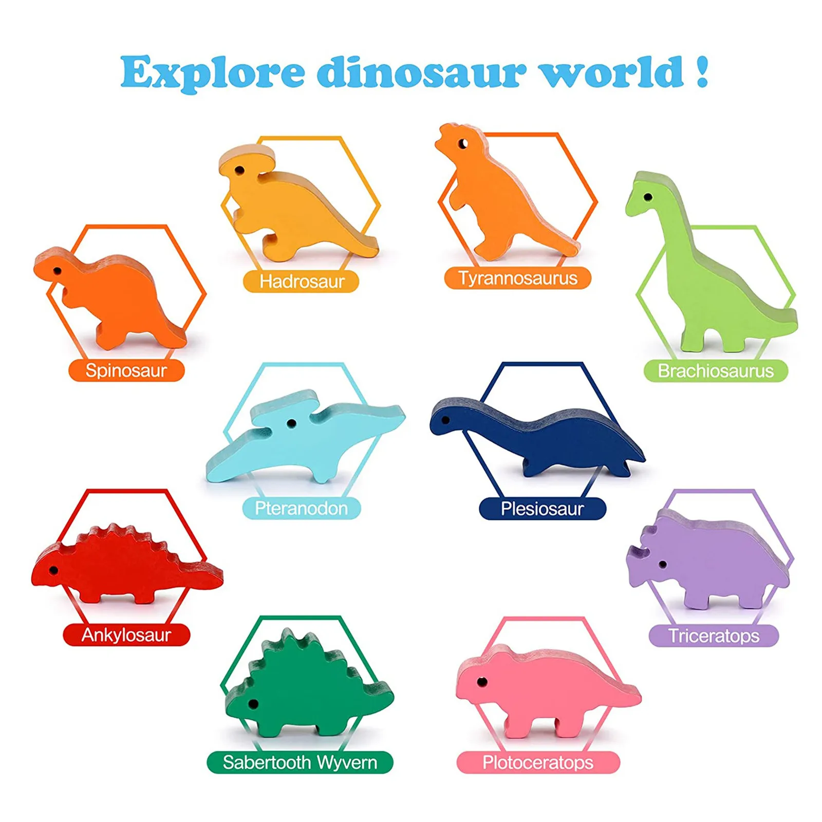 

Children Montessori Wooden Animal Balance Blocks Board Game Toy Educational Stacking High Building Wood Kids Ocean Dinosaur Toy