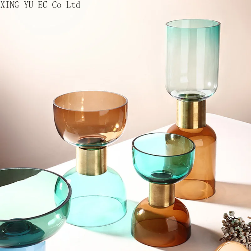 

Light Luxury Glass Fruit Plate Color Nordic Creative Living Room Home Fruit Snack Plate Decoration Ornaments Dried Fruit Plate