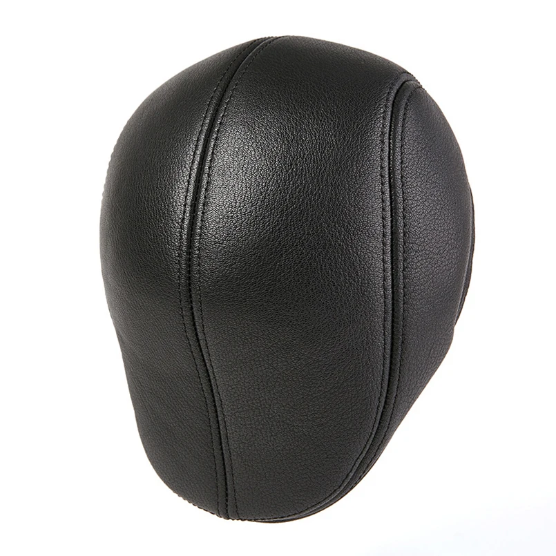 Новый папа шляпа Роскошная овчина зимняя шапка для мужчин козырьки джентльмен