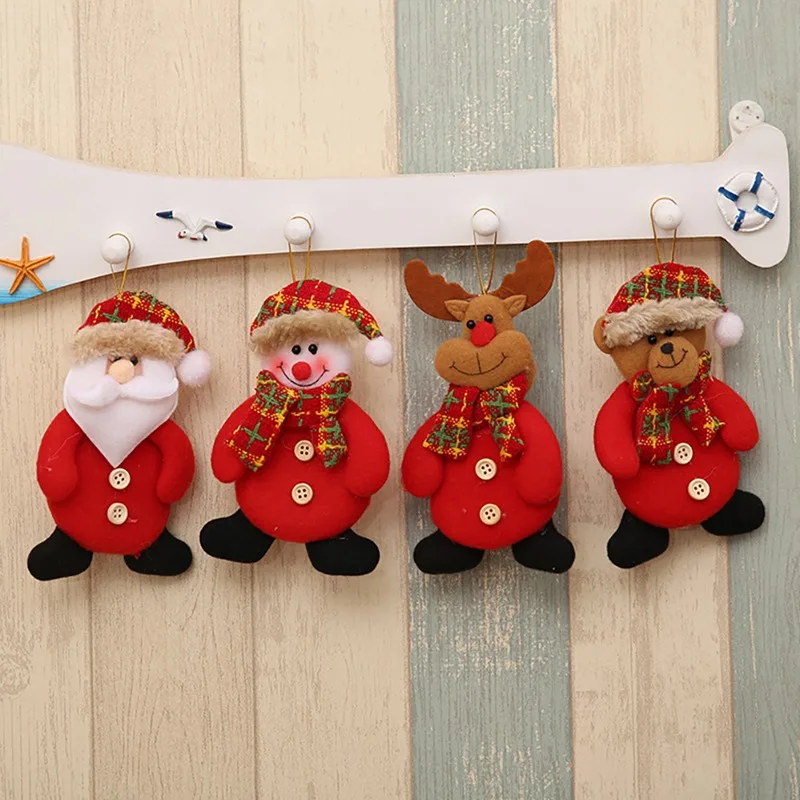 Рождественская елка кулон прекрасный Санта Снеговик Олень Медведь