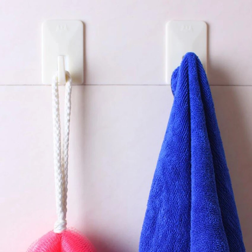 3 шт./компл. большой белый Ванная комната двери крючки станок и Семья настенная