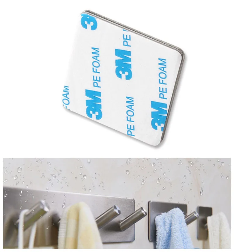 3 м самоклеящиеся настенные крючки для двери сзади сверхпрочная вешалка одежды