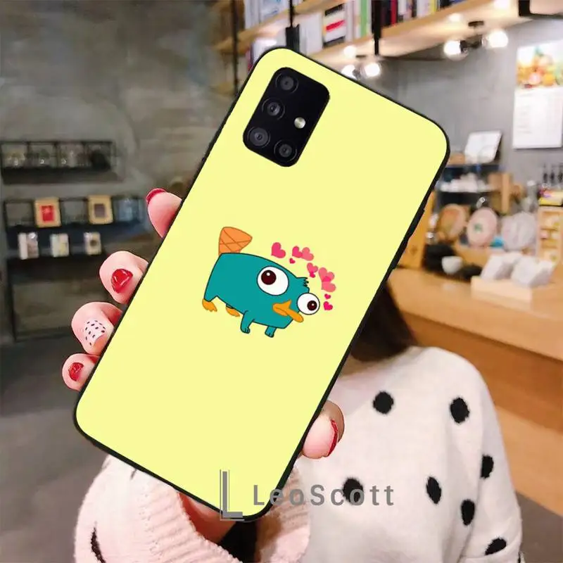 

Perry The Platypus Phone Case For Samsung A50 A51 A71 A20E A20S S10 S20 S21 S30 Plus ultra 5G M11