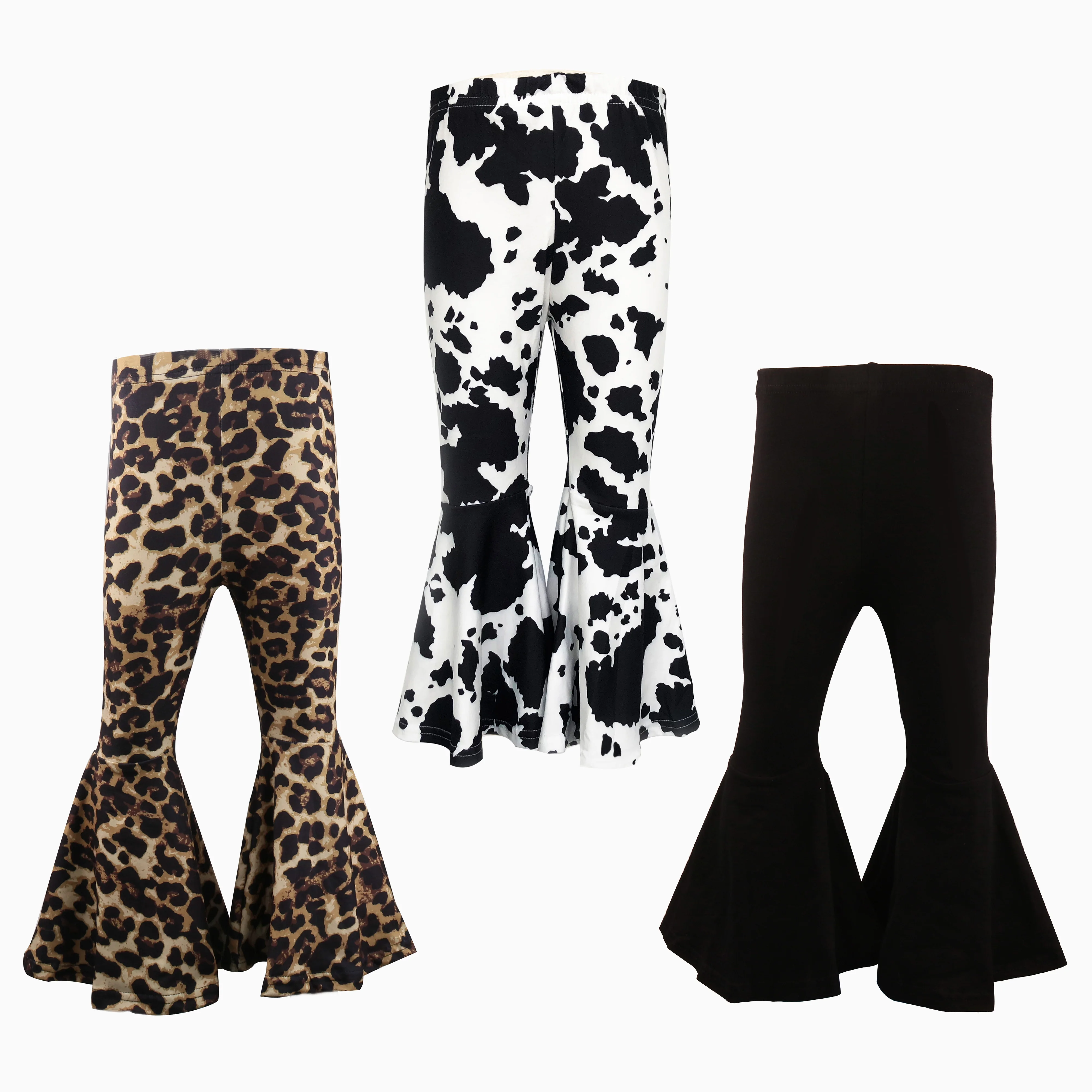 Детская одежда для маленьких девочек Girlymax черные однотонные штаны из коровьего