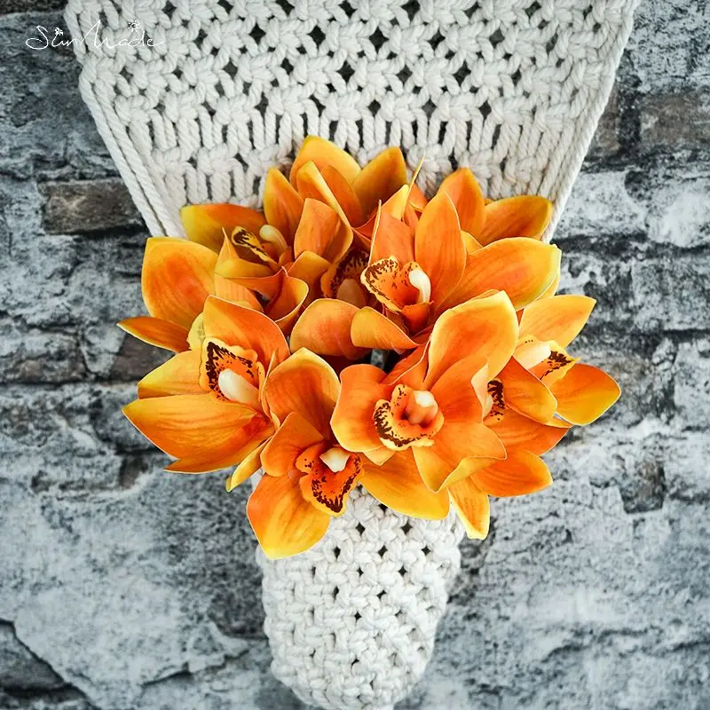SunMade Высококачественный букет орхидеи 4 шт./лот роскошные свадебные украшения