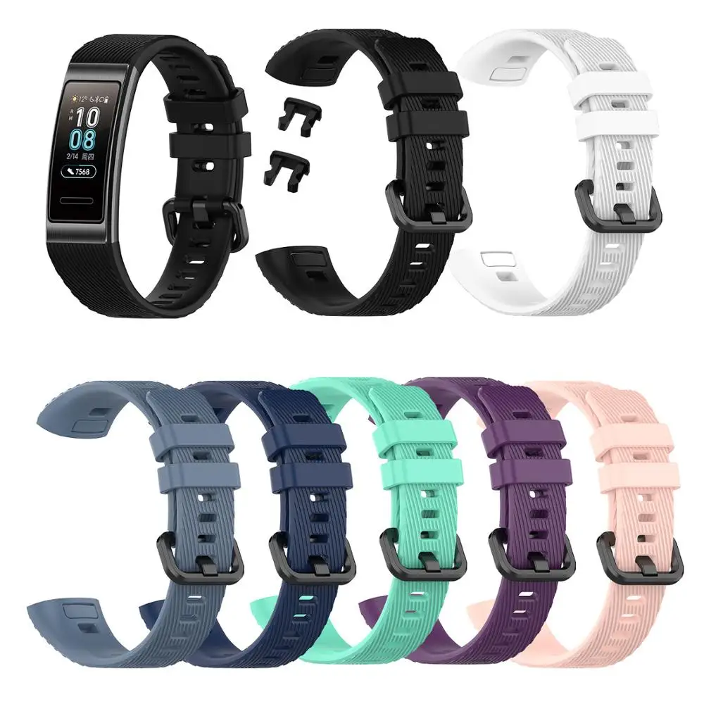 Мягкий силиконовый ремешок для часов сменный наручный наручных Huawei honor Band 4 Pro
