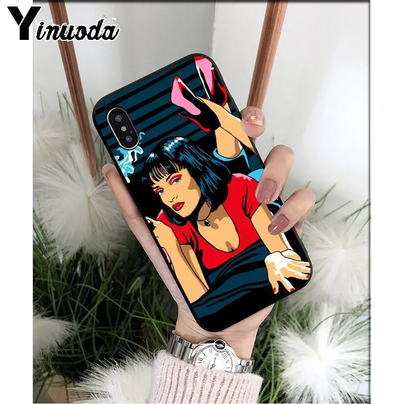 A9 Yinuoda пульпа фантастика ТПУ Мягкий силиконовый чехол для iPhone X XS MAX 6 6S 7 7plus 8 8Plus 5 5S XR - Цвет: A9