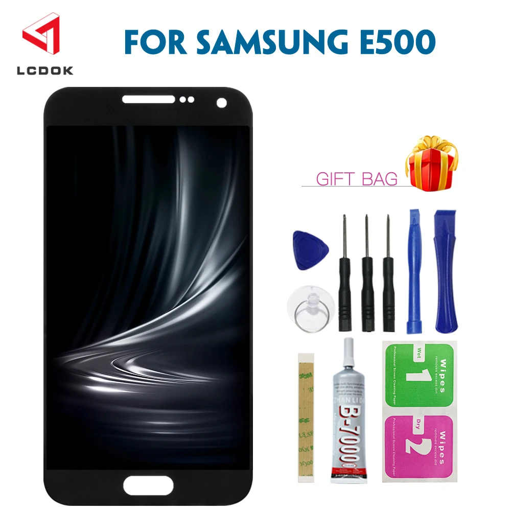 Регулируемая яркость ЖК дисплей для samsung Galaxy E5 E500 E500F E500H E500M кодирующий
