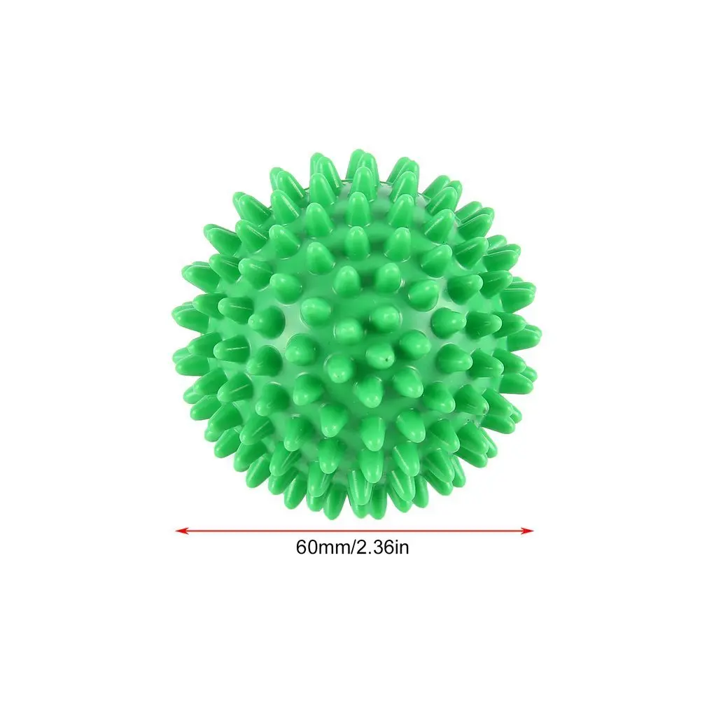 

6 cm PVC High Density Spiky Massage Ball Foot Pain Plantar Fasciitis Reliever Treatment Hedgehog Ball Massager Acupressure Ball