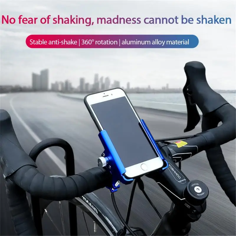 

360 Aluminum Alloy Bike Phone Holder MTB Road Bike Phone Mount Motorcycle Bicycle Handlebar Phone Stand Mount Bracket
