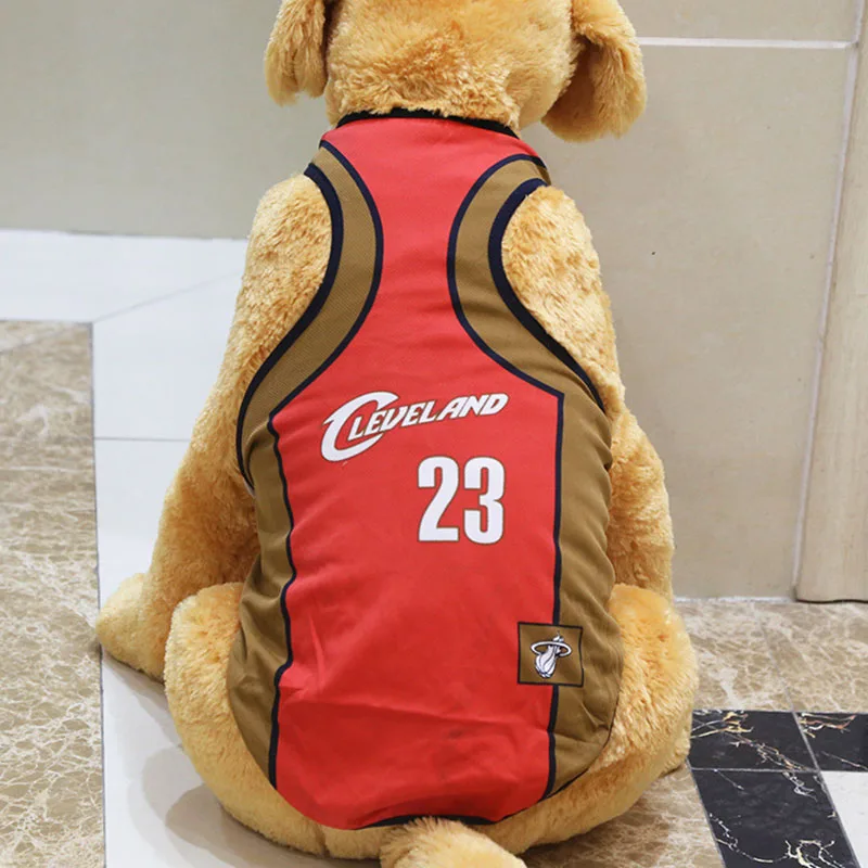 

Big Dog, medium-sized dog, golden dog, Samoan Border Collie, Spring Summer Mesh Vest, World Cup, 8 pairs of basketball clothes