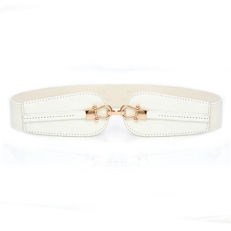 Женский широкий пояс GLRSBUTY тянущийся эластичный пояс-корсет с цветочной пряжкой